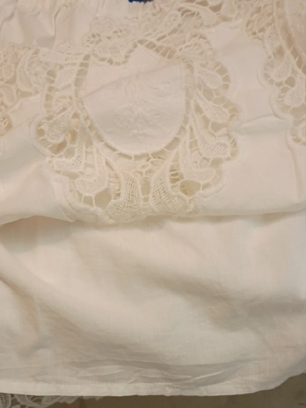 hinge White Cotton Lace-Trim Circle Mini Skirt, Sz 8, NWOT - Picture 8 of 11
